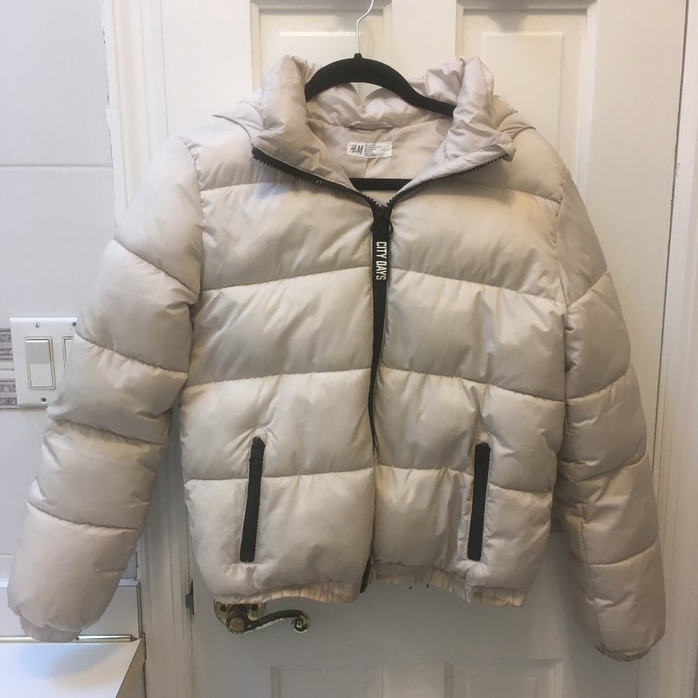 H&M Girls Puffer Bomber Jacket 14